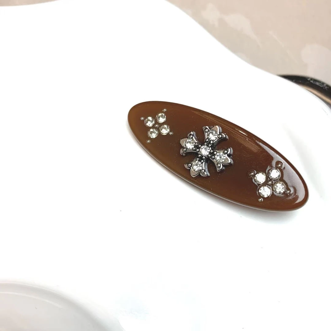 十字发夹时尚镶钻精致