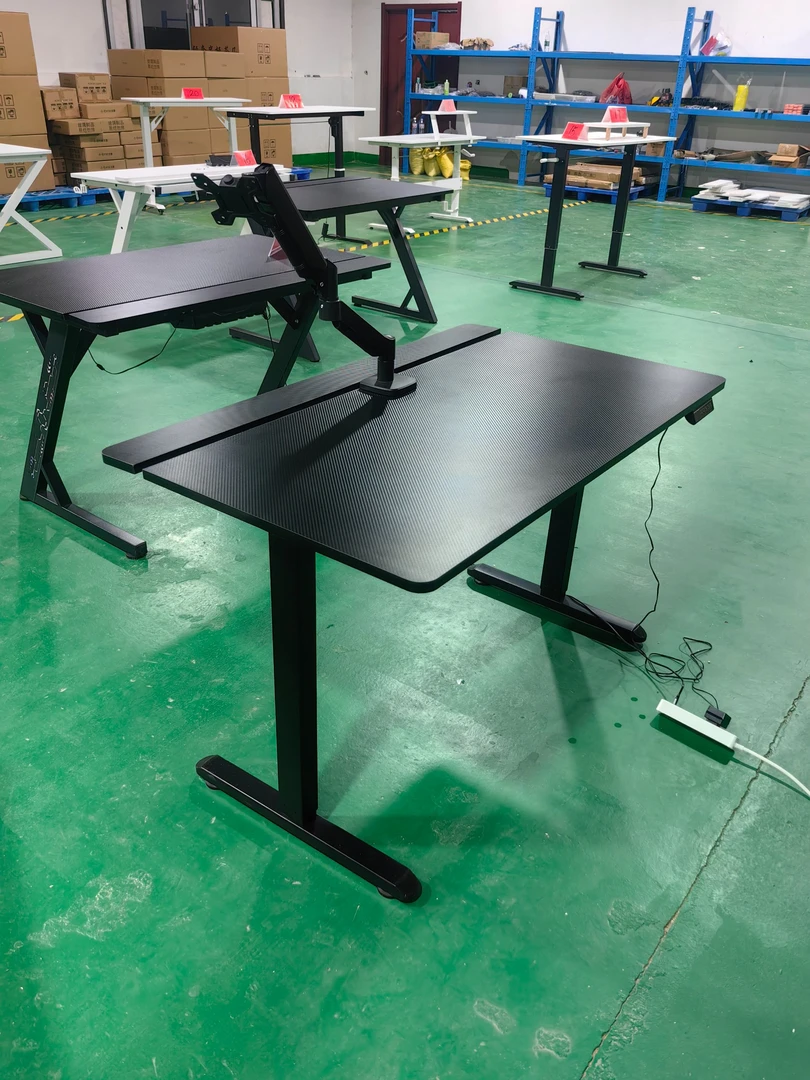 实木电动升降桌电脑桌学习桌书桌家用办公桌电竞桌子可升降工作台