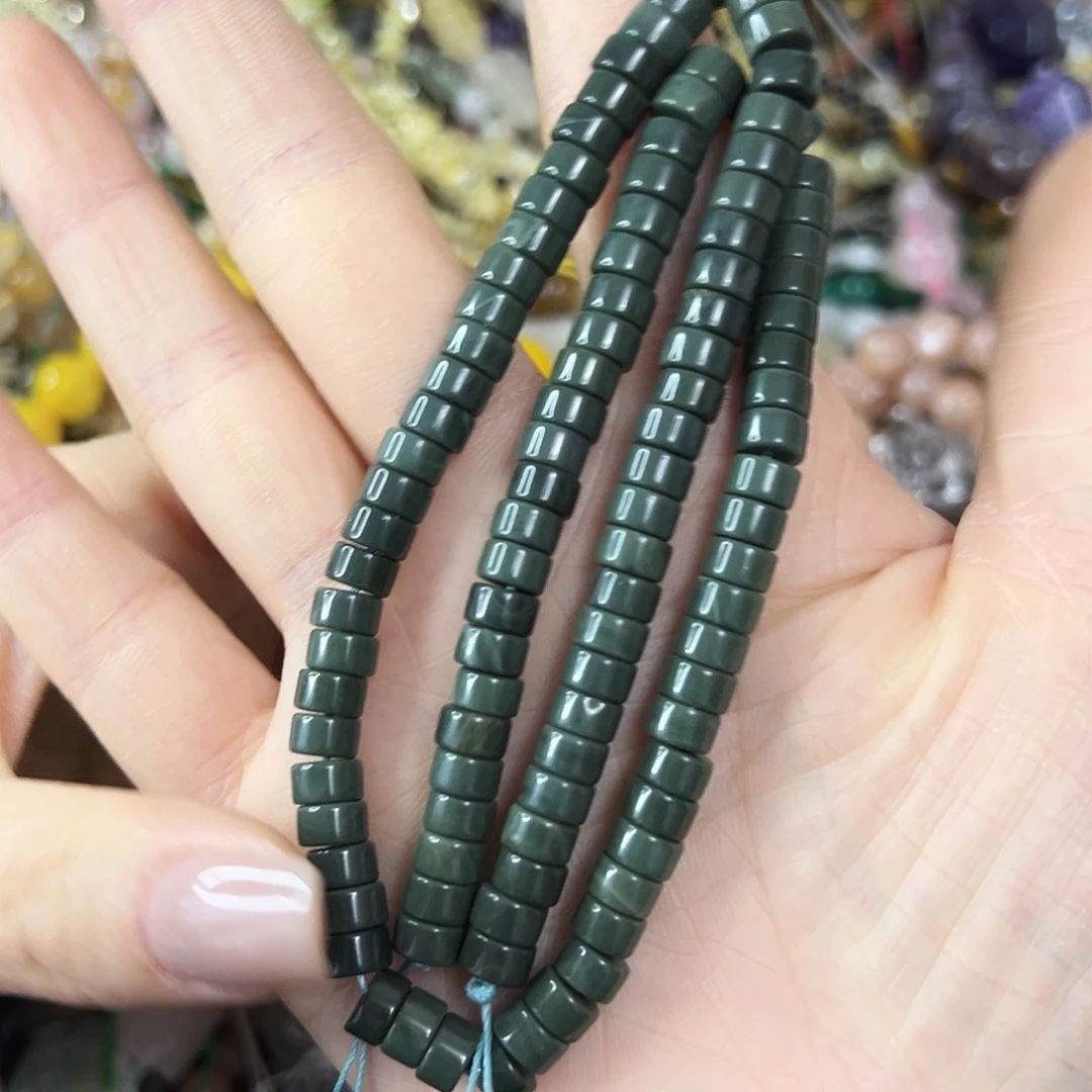 玛瑙/玉髓未镶嵌珠宝半成品，卡6牛油果阿拉直切一条