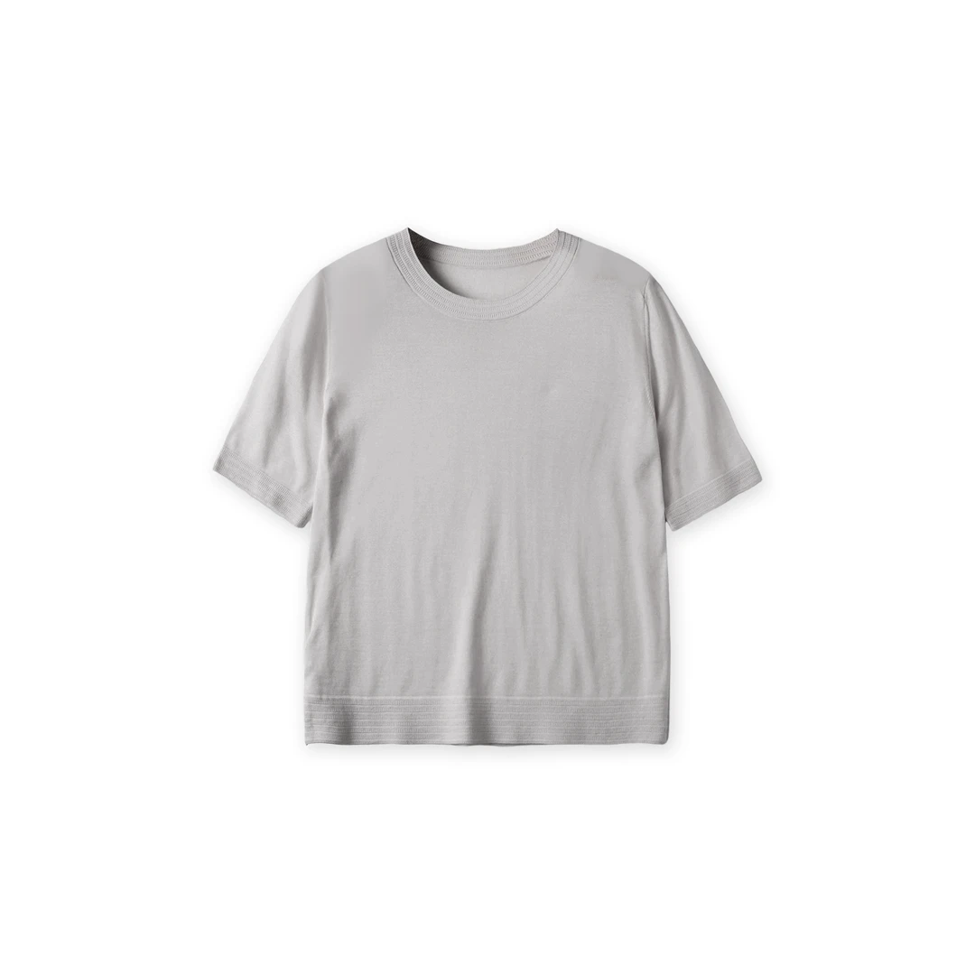 圆领薄款百搭针织短袖ZY-ZJ-XT3711