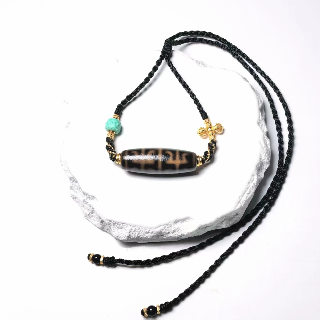 岚宫措｜无界莲师天珠项链 L977