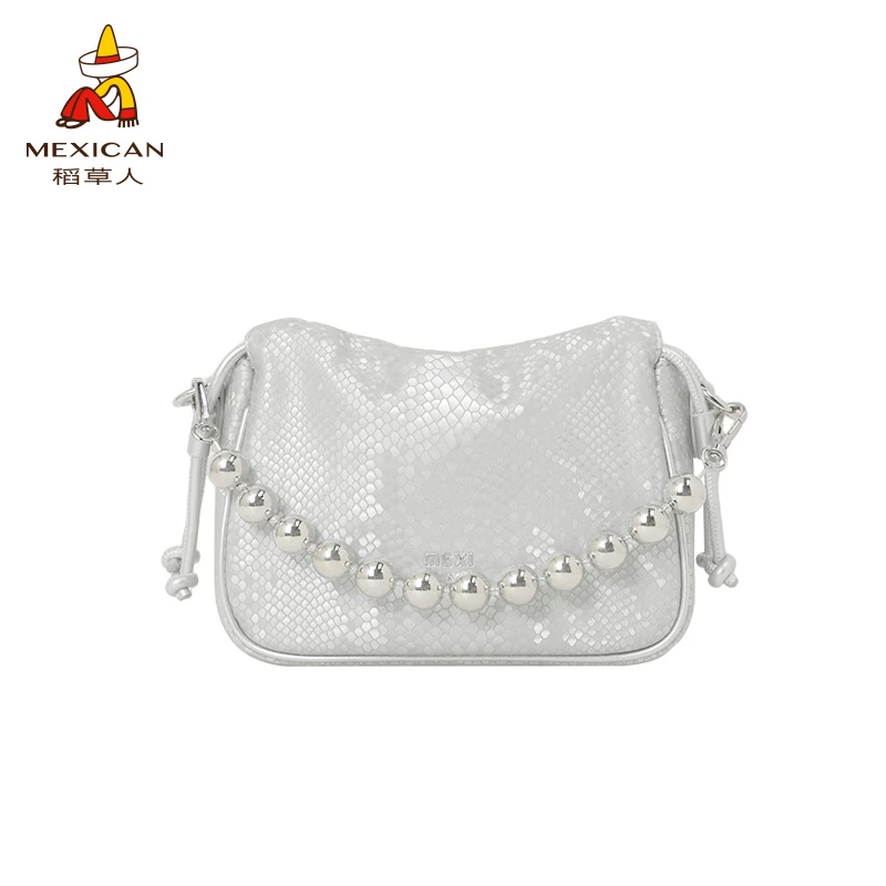 稻草人新款福袋水桶包单肩女士包包斜跨包高级感复古福袋包