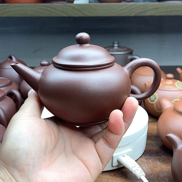 茶壶紫砂单元矿老紫泥水平175CC