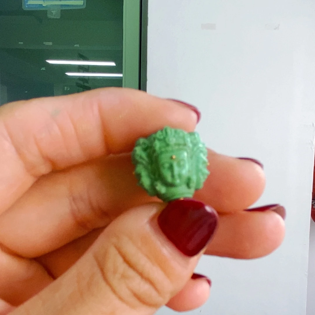 绿松石未镶嵌四面佛