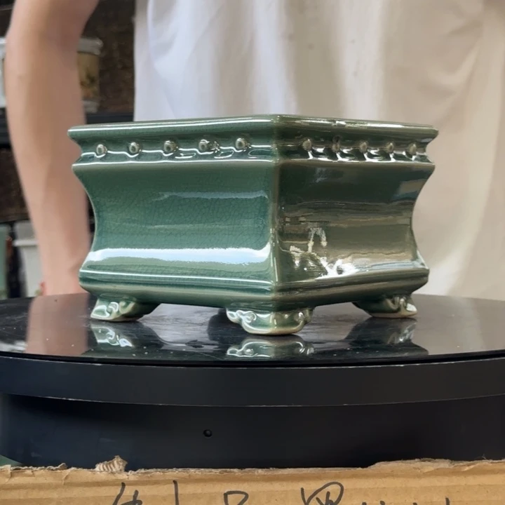 闪591玉绿花盆闪购