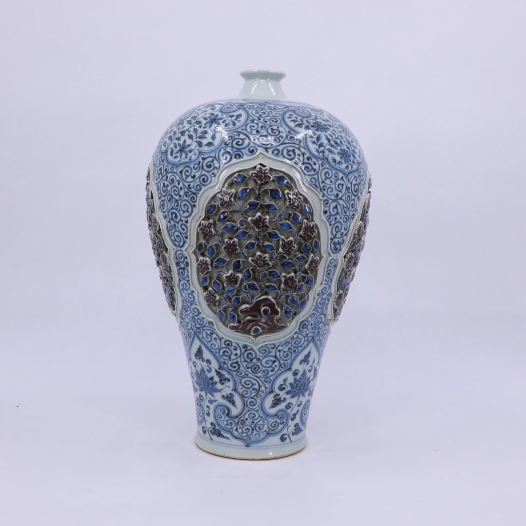 古陶瓷/青花釉里红梅瓶LOT5132-Z4