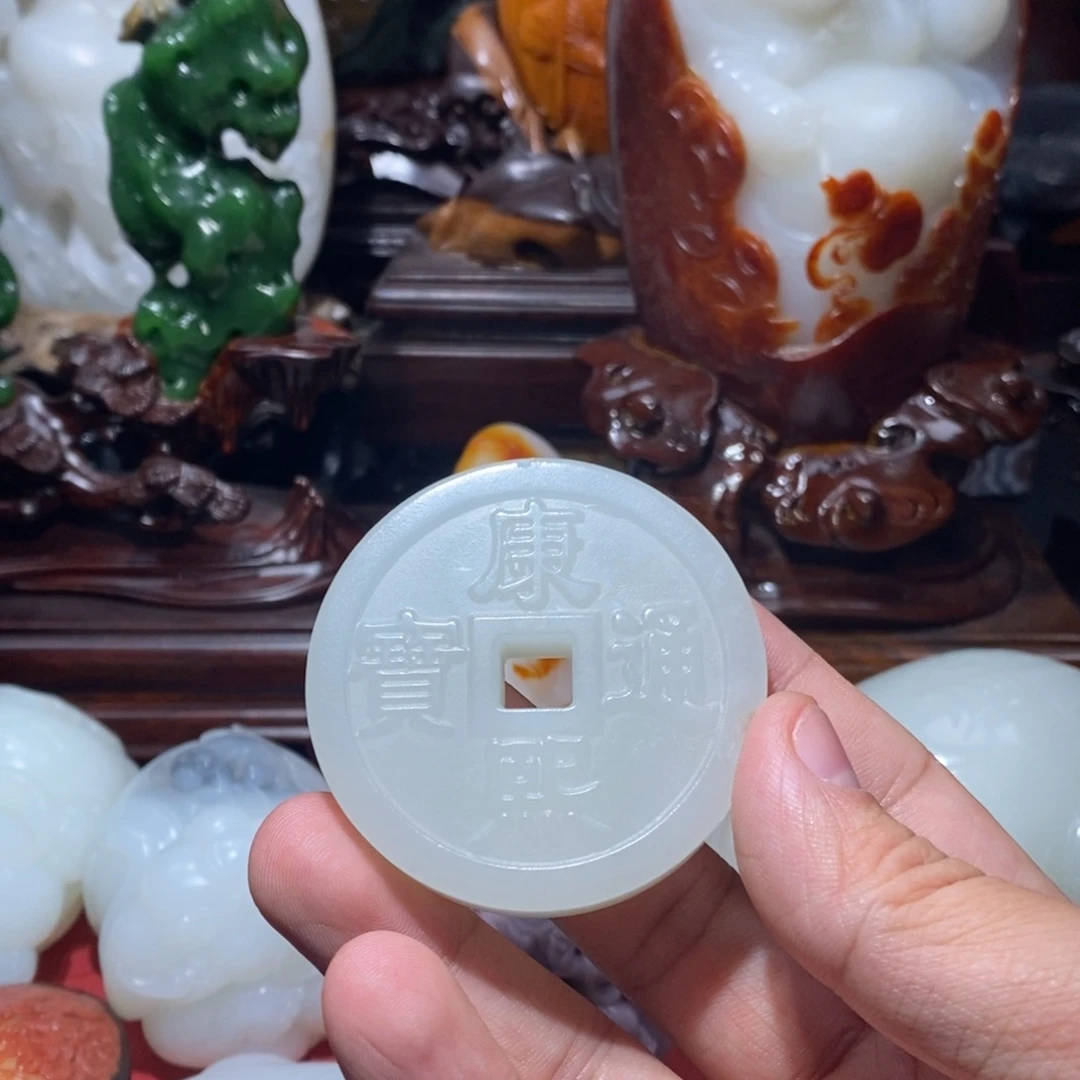 和田玉未镶嵌挂件