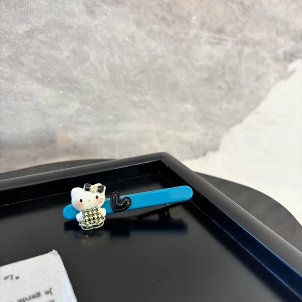 黑爱心kt发夹FJ1396（一个）