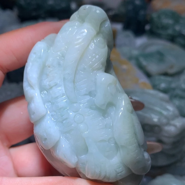 翡翠未镶嵌颈饰保真天然A货翡翠