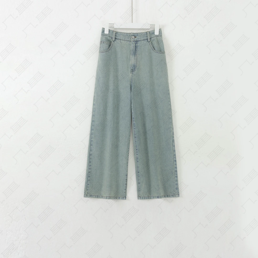 几里与麻【牛津仔仔】百搭经典气质牛仔裤 裤长97 2011643