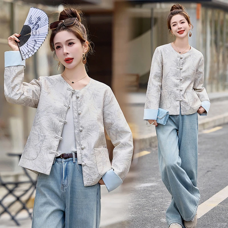 新中式复古国风2025春秋时尚高级感小个子时髦百搭宽松显瘦外套潮