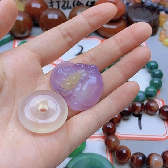 【闪购商品】玛瑙/玉髓未镶嵌珠宝半成品用****4