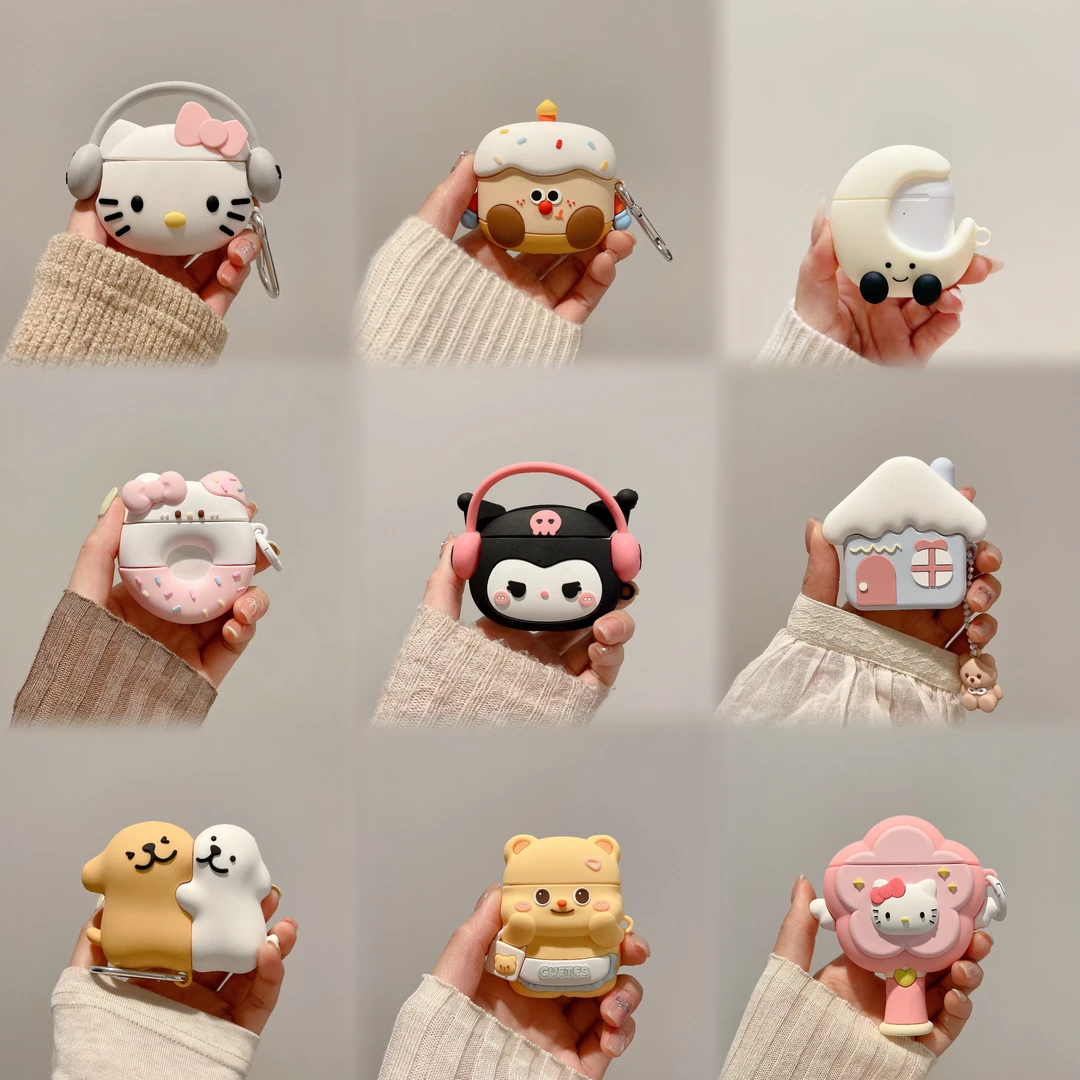 可爱库洛米适用airpods pro3代4代降噪版5代苹果创意耳机壳保护套