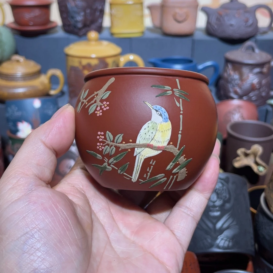 原矿紫砂手工主人杯