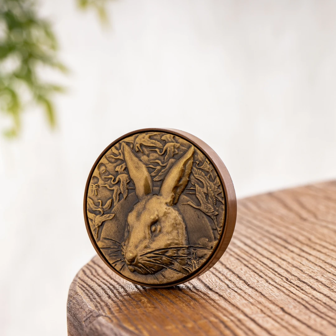 茶周边 铜器 兔子盖置 WCTHC389