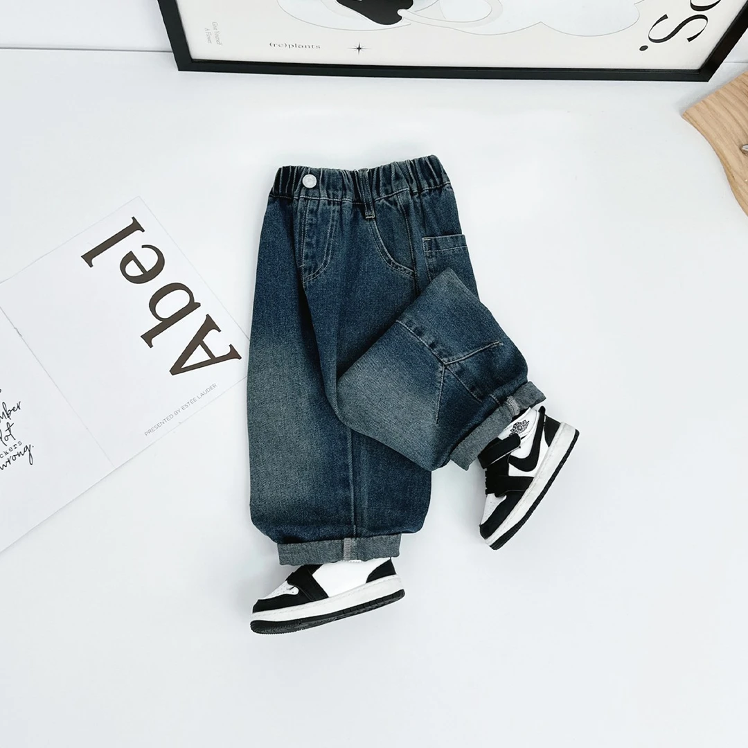 男童裤子春秋款儿童牛仔裤2025秋新款秋装 CXF3693 悠悠童话童装