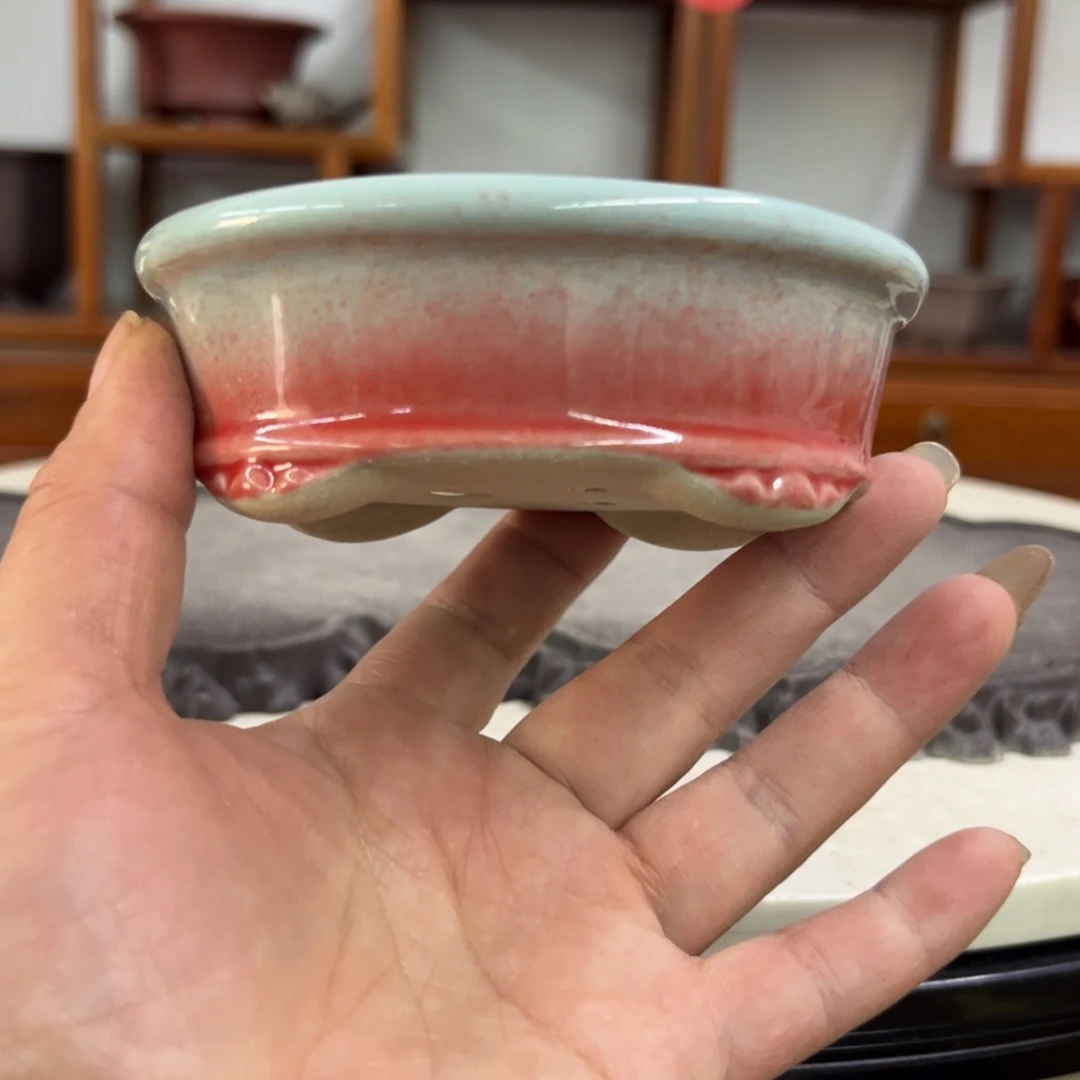 紫砂花盆瑕疵3.5-10-8。。