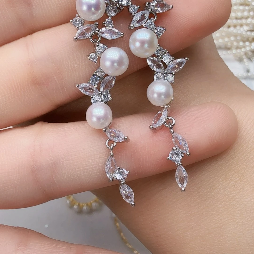 未镶嵌淡水珍珠耳饰