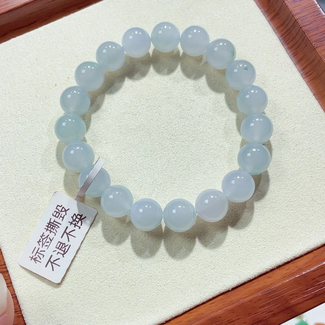 翡翠未镶嵌手链天然缅甸翡翠A货卡9.9