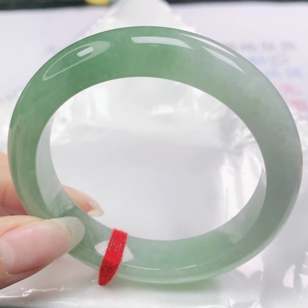 翡翠未镶嵌手镯翡翠56.0半山水正圈