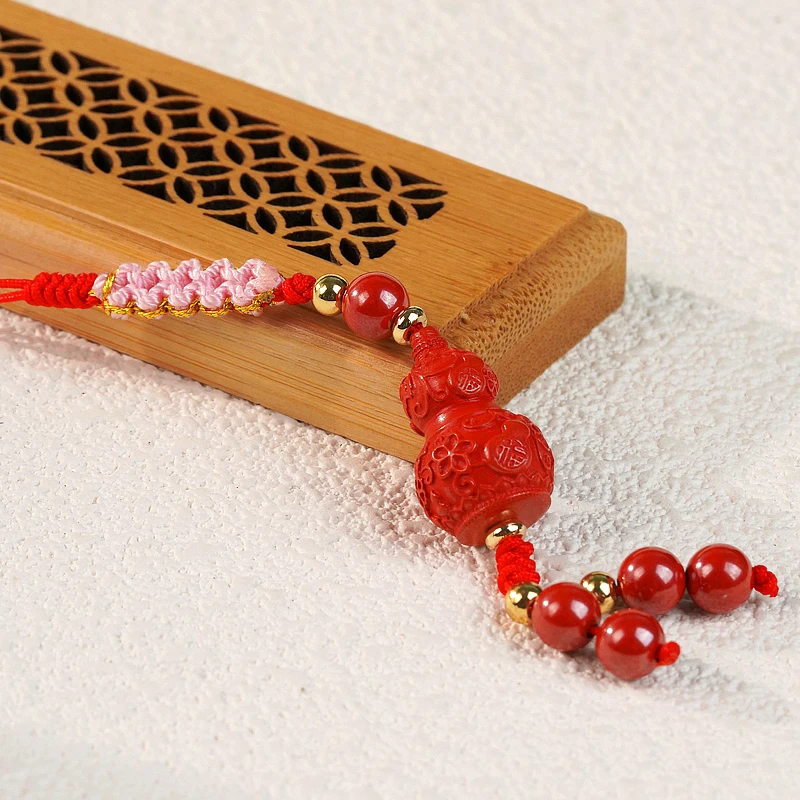 含辰砂工艺品【赤葫纳吉】朱砂挂件（天然珠宝多样性发其一）