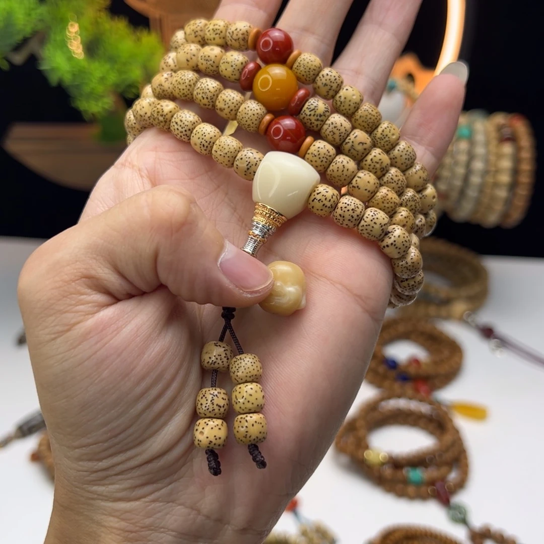 星月菩提手串樊*肖星月菩提定制