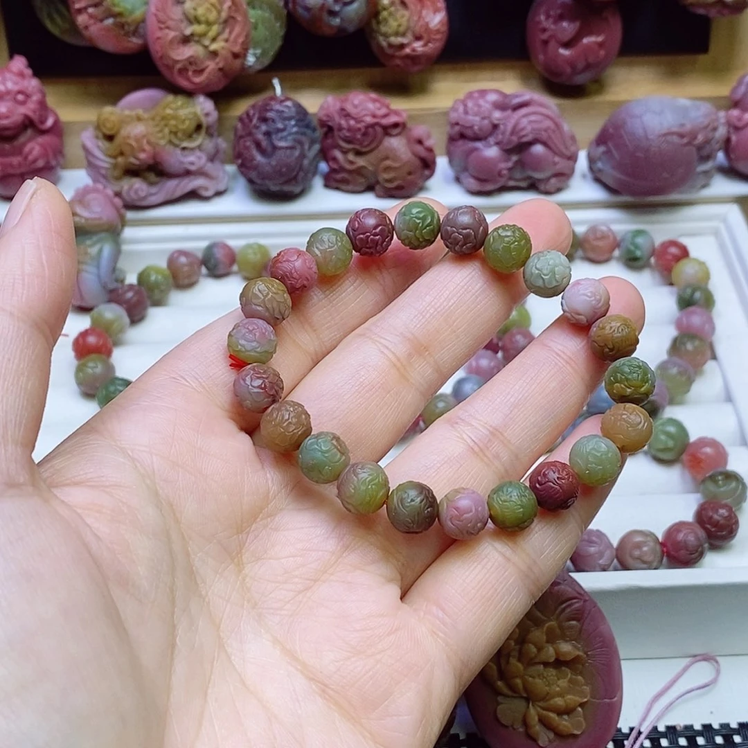 玛瑙/玉髓盐源玛瑙手链未镶嵌