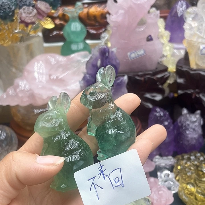 摆件未镶嵌水晶小**跑摆件
