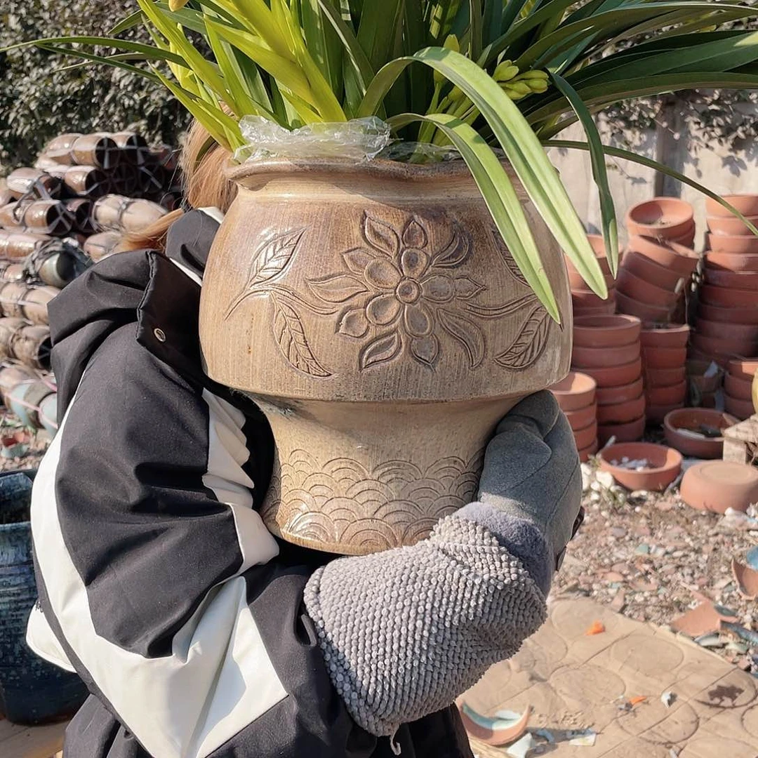 红陶复古大火锅一个