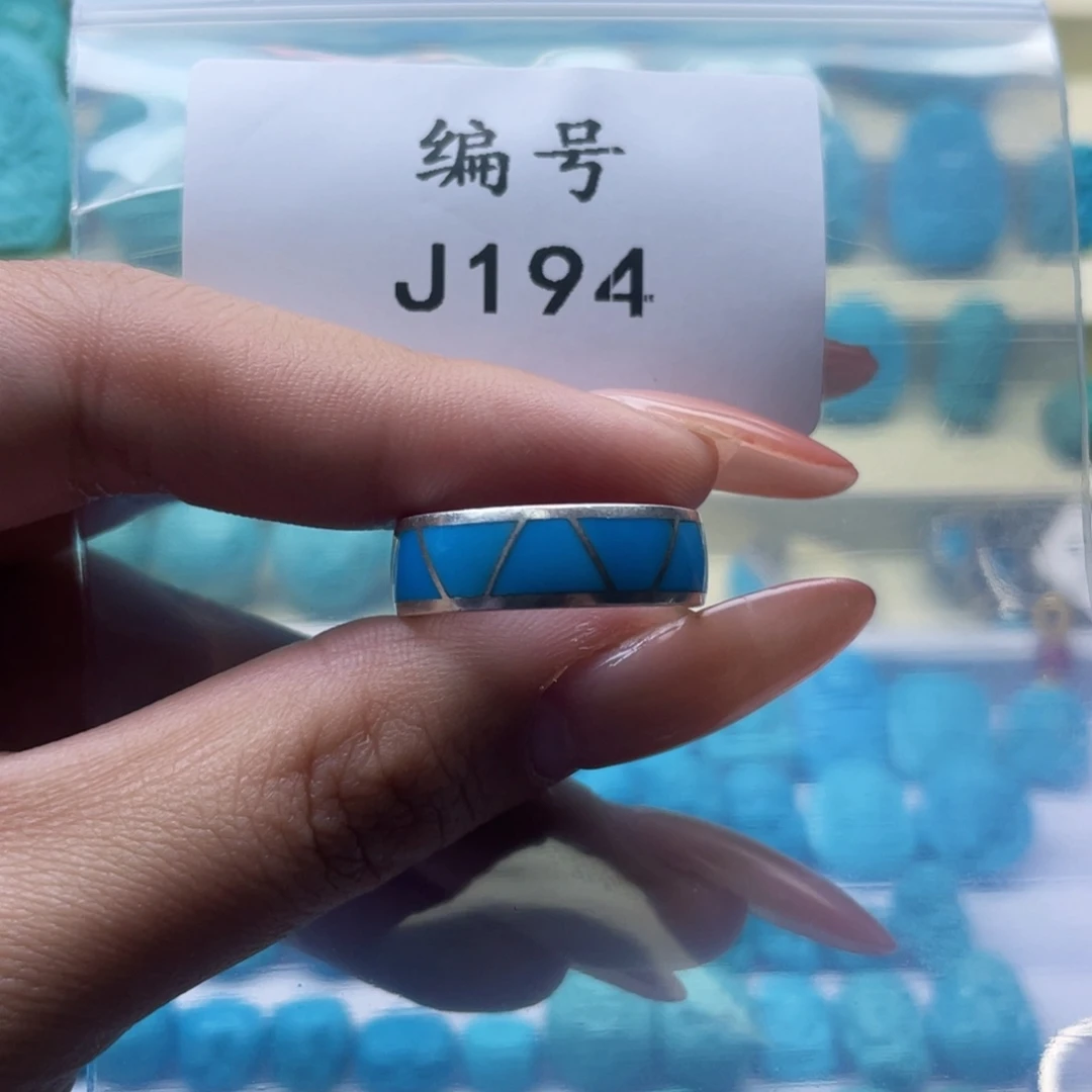 绿松石戒指银S925镶嵌V**i