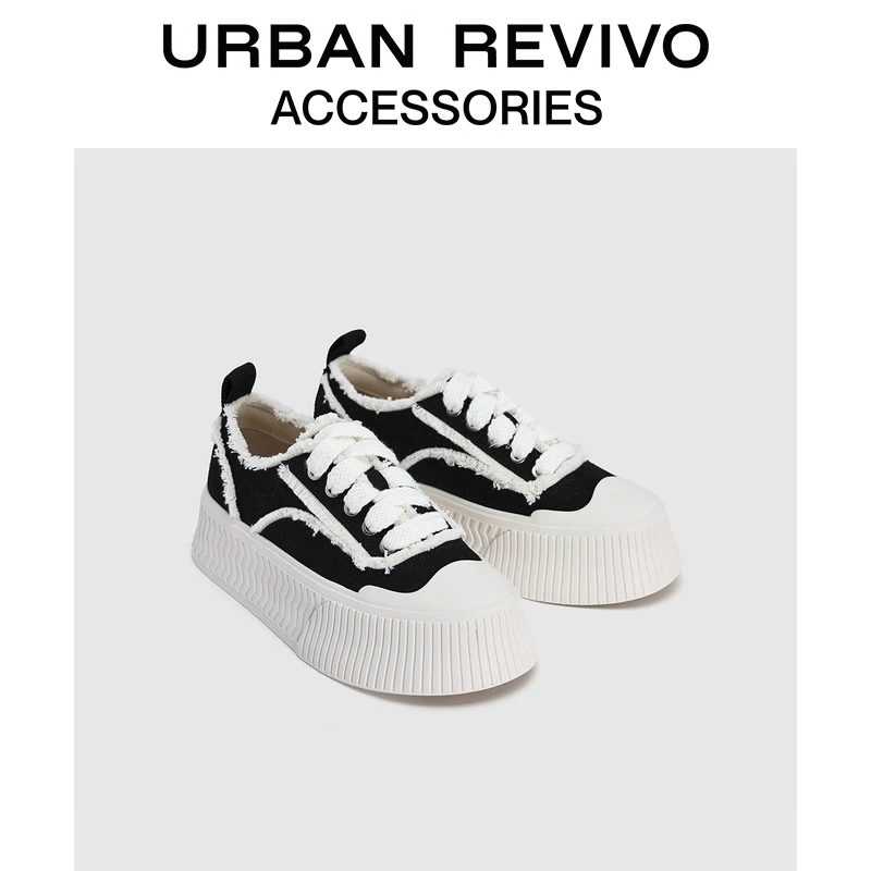 URBAN REVIVO女士休闲厚底饼干运动鞋UAWS40157