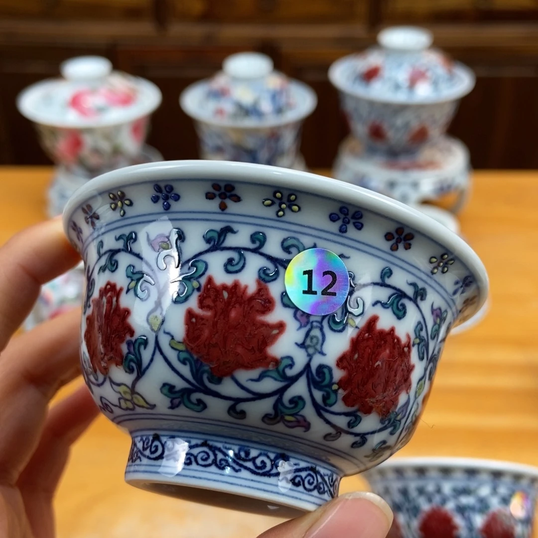 手绘现代茶具非古董