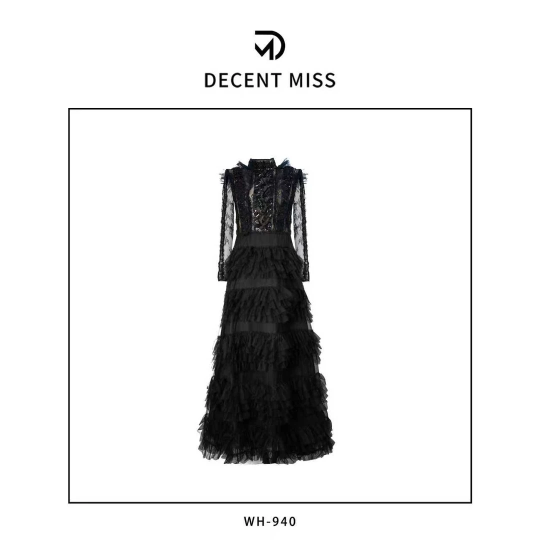 DECENT MISS轻奢法式经典优雅巴黎时尚连衣裙DX-3931