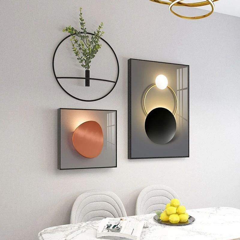 新疆西藏包邮现代简约创意餐厅装饰画轻奢风挂画北欧客厅饭厅餐桌