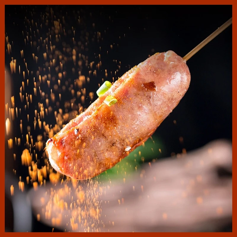 地道火山石烤肠正宗黑胡椒肉肠原味脆皮肠空气炸锅食材