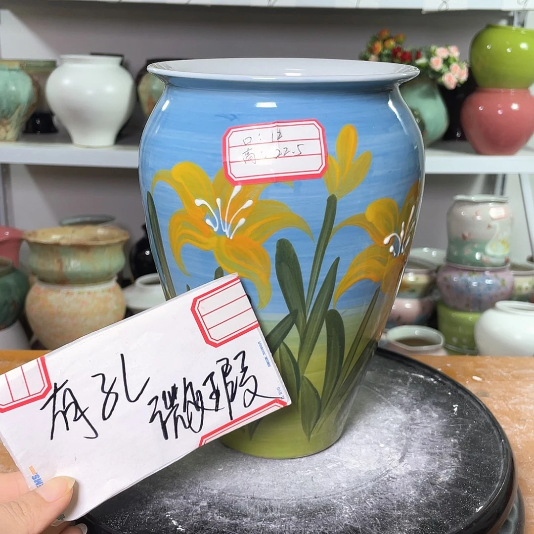 景德镇陶瓷微瑕花盆