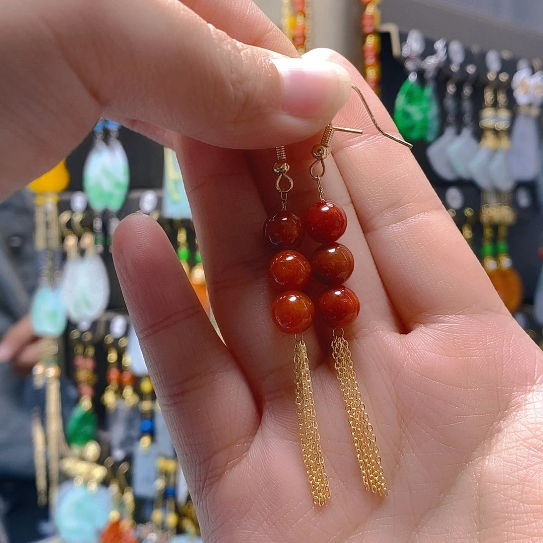 未镶嵌翡翠耳饰翡翠