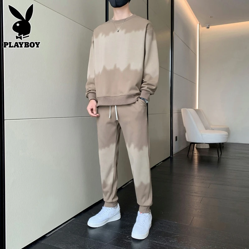 花花公子男士时尚休闲宽松潮流百搭帅气韩版简约花花公子2025年秋