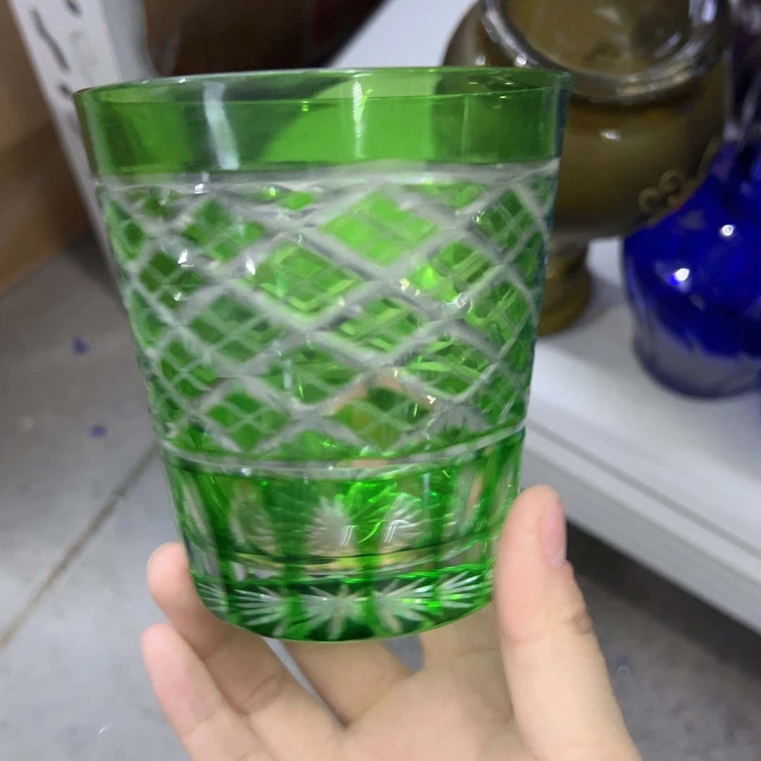 平底款水晶玻璃微瑕一个