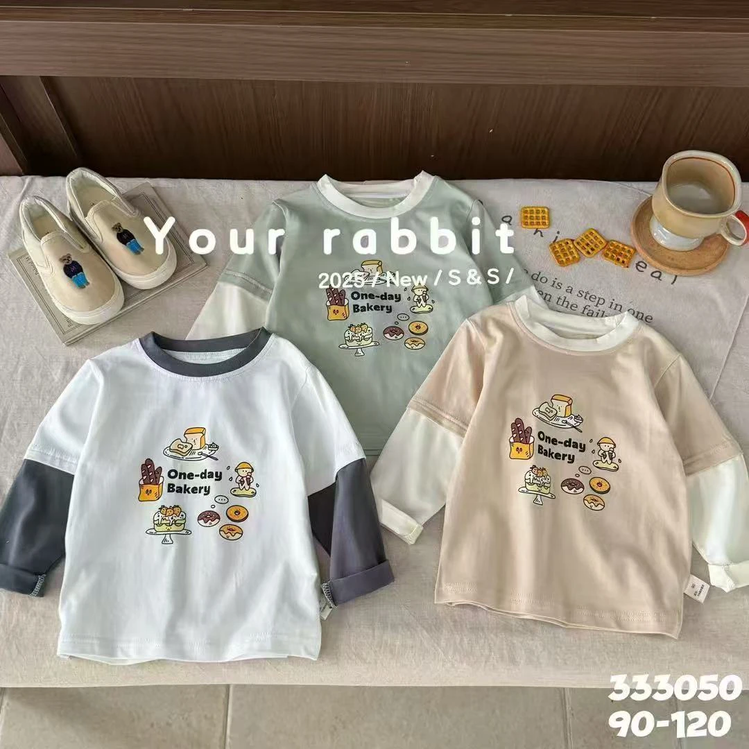 月儿兔  春款精品时尚简约款   新款长袖单T  90.-130