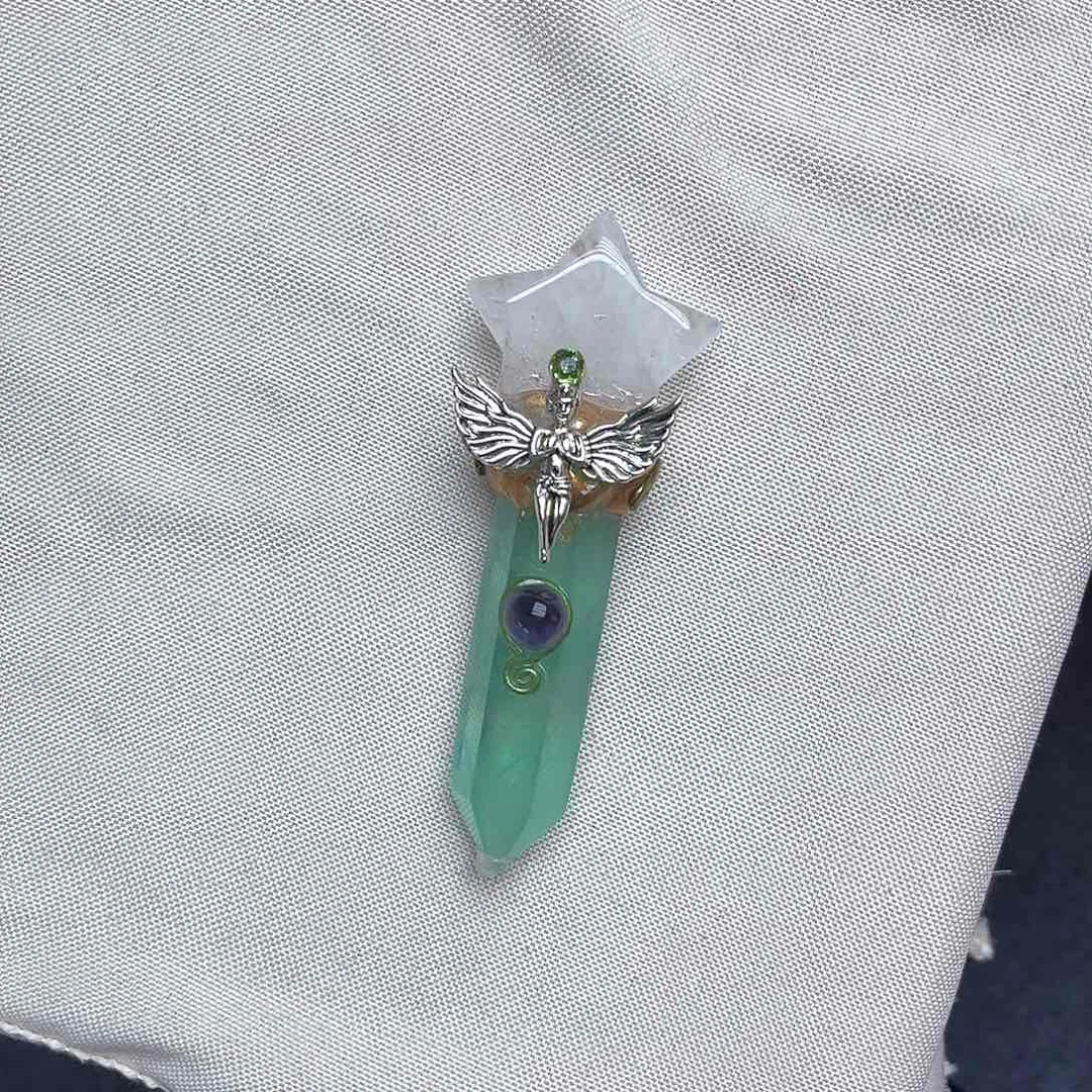 天然未镶嵌水晶丢*寻魔法杖