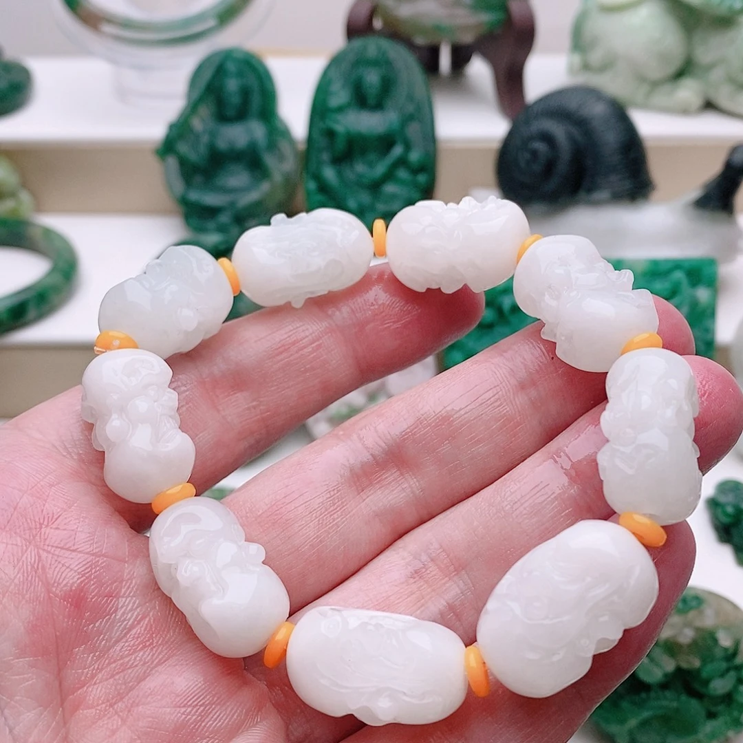 独山玉未镶嵌手串