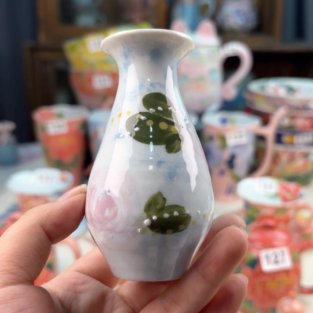 景德镇手绘高温釉下彩陶瓷茶具