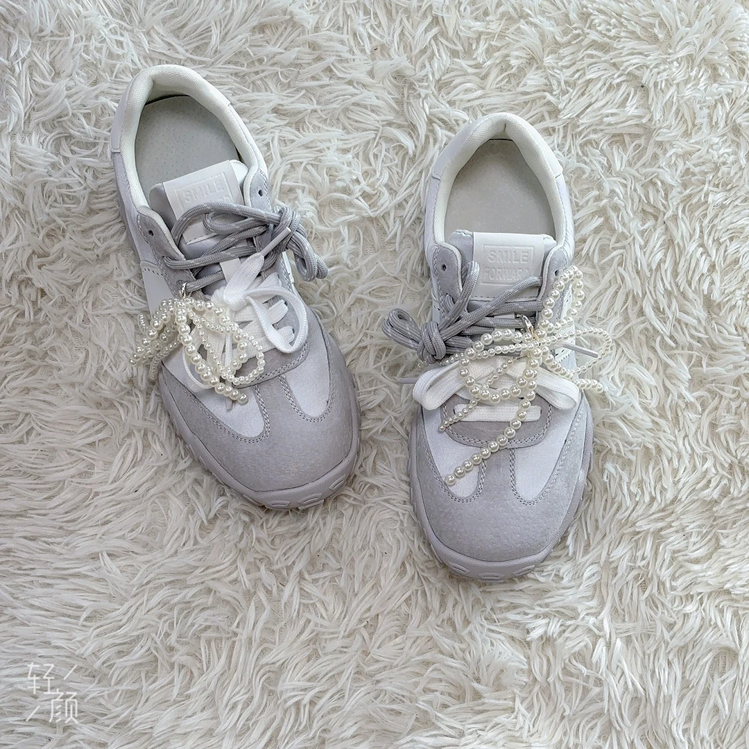 欧洲站夏季女鞋2025夏款镂空透气网面拼皮休闲运动鞋防滑德训鞋女