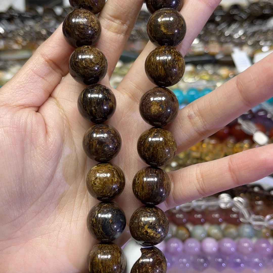 玛瑙/玉髓散珠天然古铜辉卡16➕长条38厘米