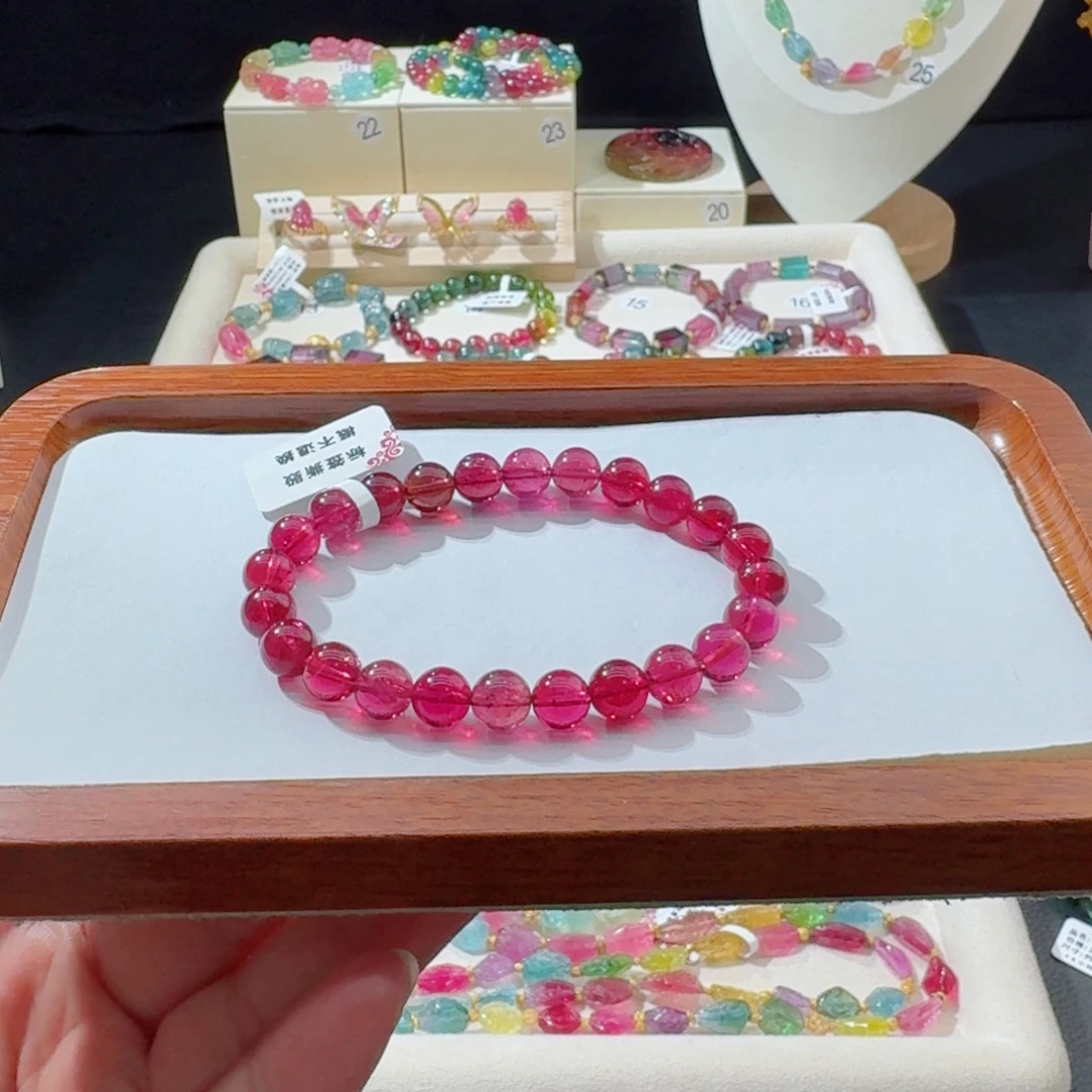 碧玺手串未镶嵌手串