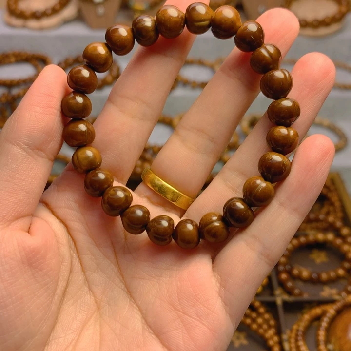 果皮天然库克精挑屁挑8*9单圈手串