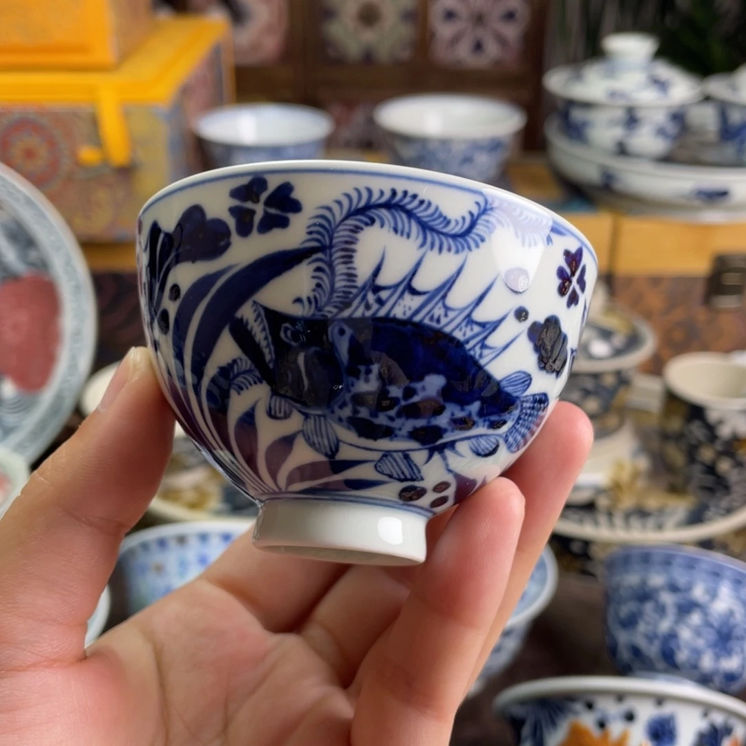 11景德镇青花鱼藻