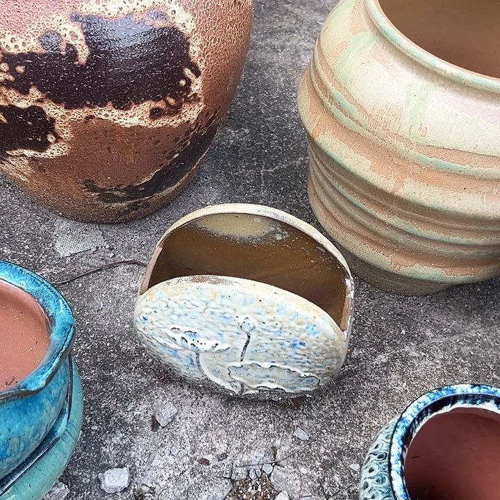 紫砂花盆次品两个花盆