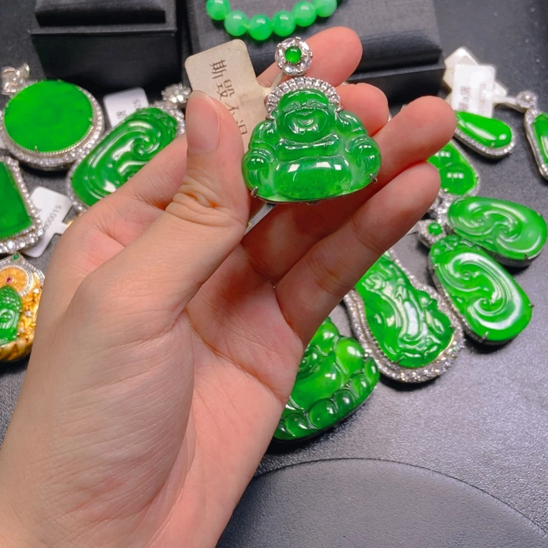 翡翠未镶嵌吊坠(不含链)
